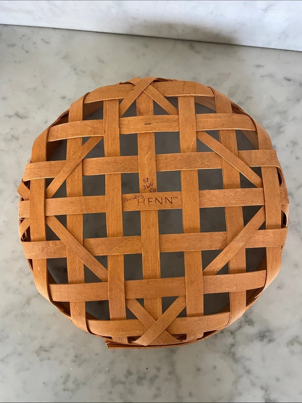 THE WORKSHOPS OF GERALD HENN Woven Round Open Weave Tan 10